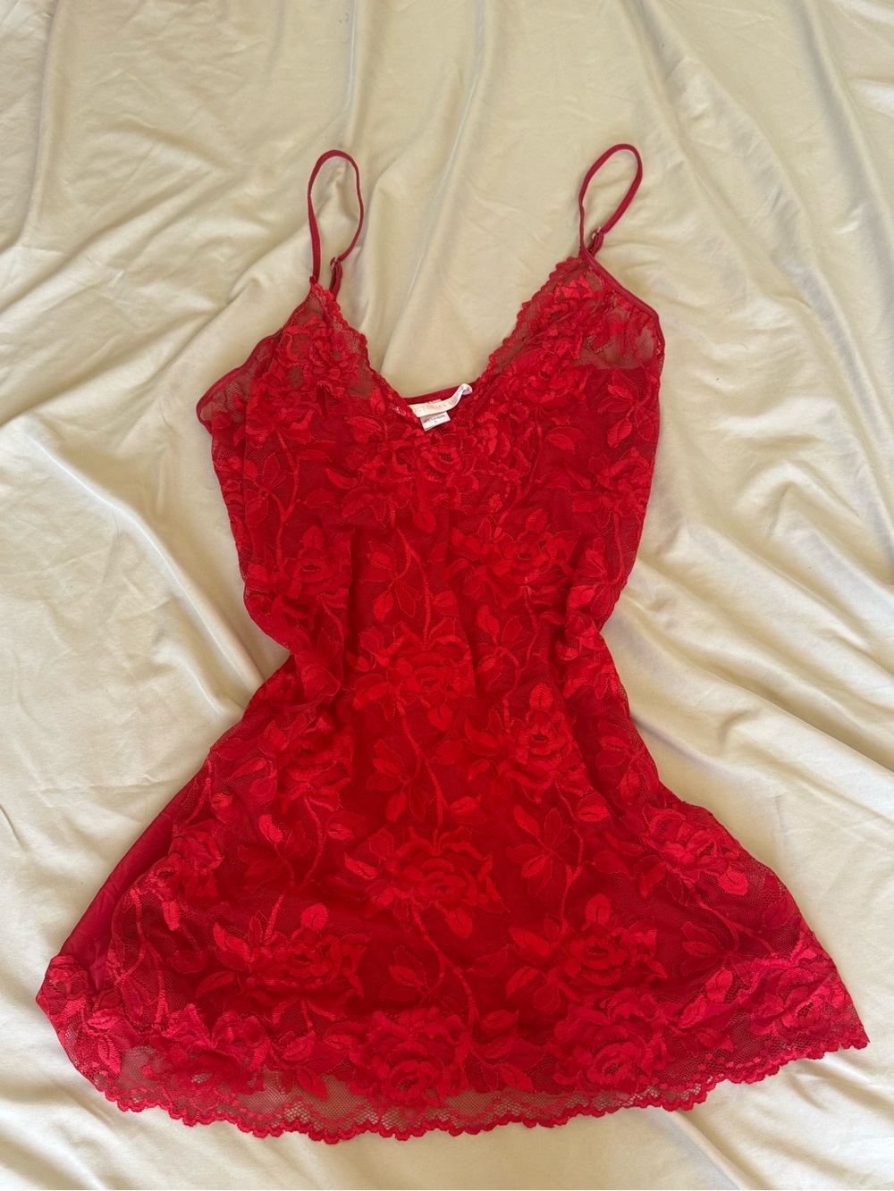 Victoria’s Secret Y2K Red Lace Slip